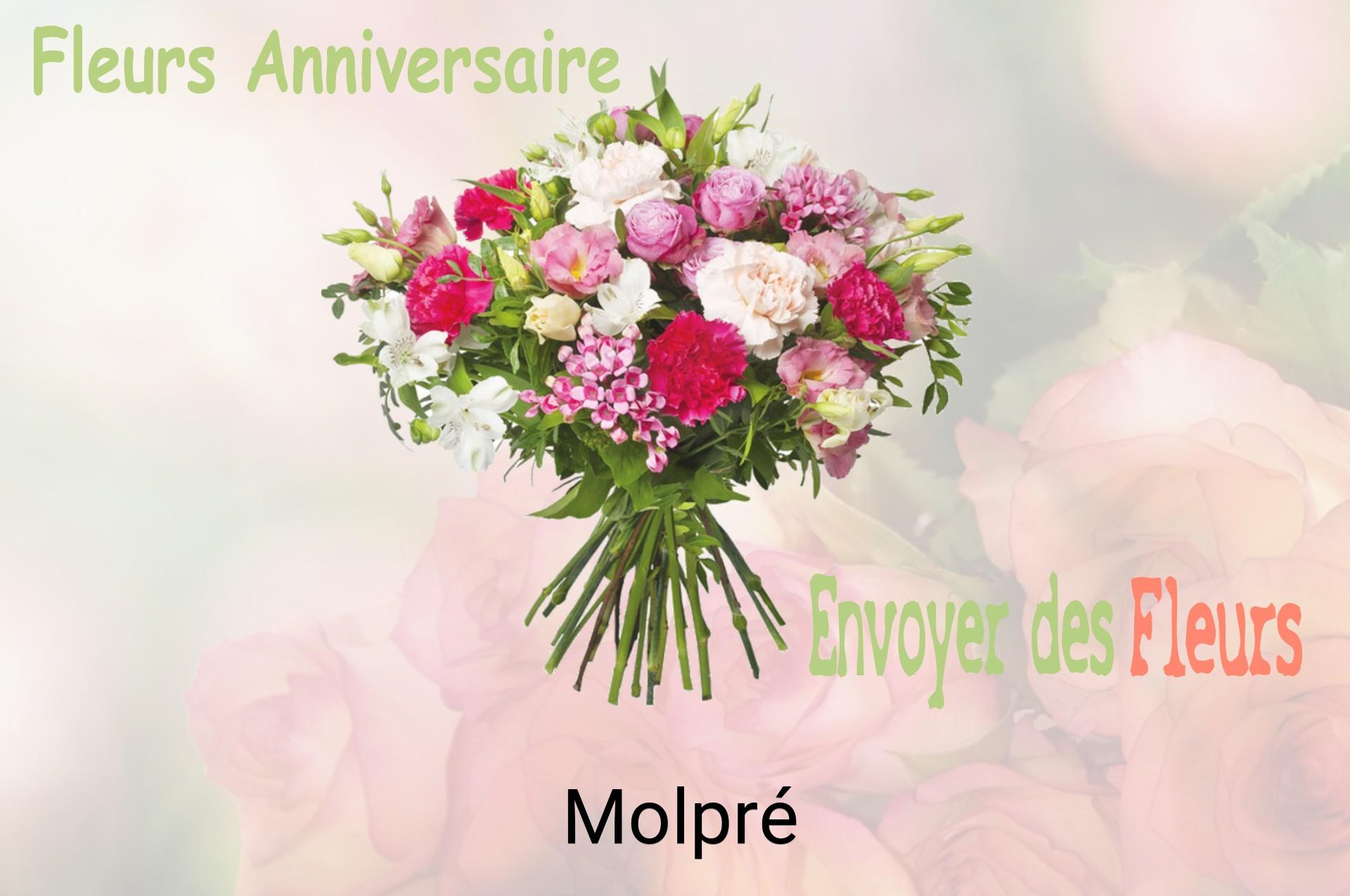 Bouquet de fleurs d’anniversaire livré à Molpré